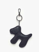 Tasjuweeltje Dog Leder Milano Blauw caviar CA25064